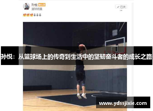 孙悦：从篮球场上的传奇到生活中的坚韧奋斗者的成长之路